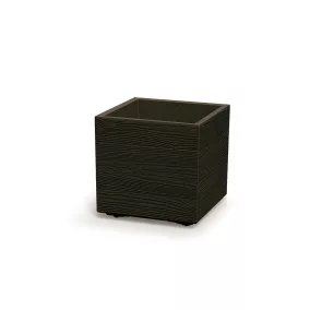   Virágcserép Prosperplast MADERA SQUARE öko fa 38,5 cm kávé
