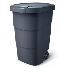   Prosperplast Wheeler 95 l szemetes – antracit színű, fekete fedéllel