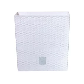 Prosperplast Rato Low virágcserép fehér, 17 x 17 x 17 cm