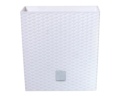 Prosperplast Rato Low virágcserép fehér, 17 x 17 x 17 cm