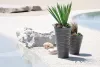 Prosperplast SAND virágcserép betéttel, 34,5 cm, mocca