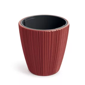   Prosperplast ORO virágcserép betéttel 34,9 cm - szín: retro piros