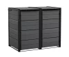 Kerti tároló Keter Hide Away 2x 120 l-es kukákhoz, szürke