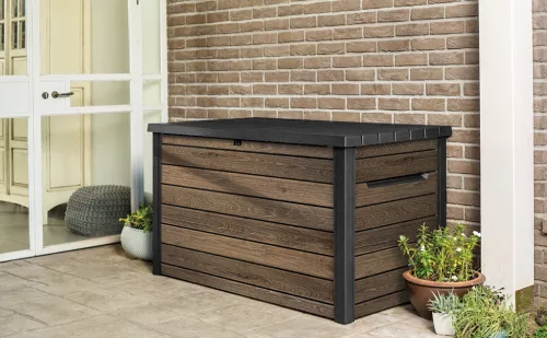 Kert láda Keter Deco 870 l diófa színü