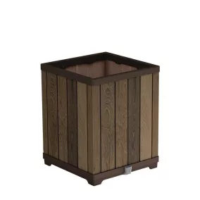 Keter Deco Square Magas virágcserép, diófa