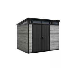 Kerti ház Keter PENT Signature 9x7 Storm Grey, padlóval