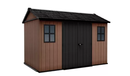 Keter Newton Plus wide 11x7,5 barna kerti ház padlóval