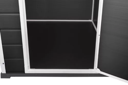 Kerti ház Keter Essential 6 x 4 sötétszürke / fehér, padlóval