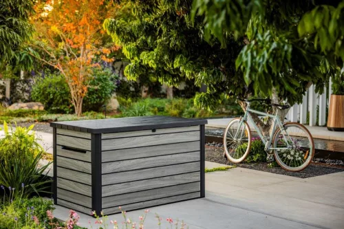 Kerti tároló Keter Deco 870 l storm grey