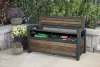 Kerti pad Keter Deco Garden Bench Walnut