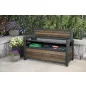 Kerti pad Keter Deco Garden Bench Walnut