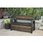 Kerti pad Keter Deco Garden Bench Walnut