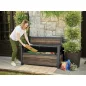 Kerti pad Keter Deco Garden Bench Walnut