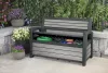 Kerti pad Keter Deco Garden Bench Storm grey