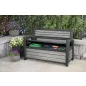 Kerti pad Keter Deco Garden Bench Storm grey