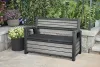 Kerti pad Keter Deco Garden Bench Storm grey