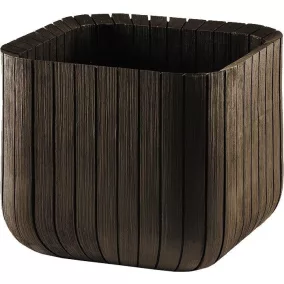 Keter Cube Planter S virágláda whiskey barna