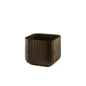 Keter Cube Planter M virágláda whiskey barna