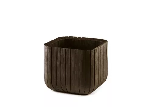 Keter Cube Planter M virágláda whiskey barna