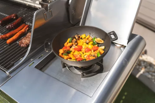 G21 Grillező szerszámok G21 wok grill serpenyő, öntöttvas