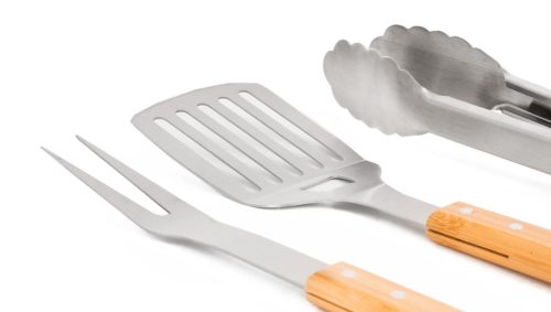 Grillezőeszközök G21 készlet, 3 darabos, fa nyéllel