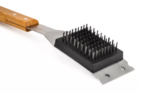 Grillezőeszköz G21 tisztítókefe fa nyéllel
