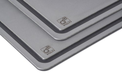 G21 EcoCut szeletelődeszka természetes cellulózból – 2 darabos készlet, grafit színben