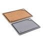   G21 EcoCut szeletelődeszka természetes cellulózból – 2 darabos készlet, barna/grafit színben