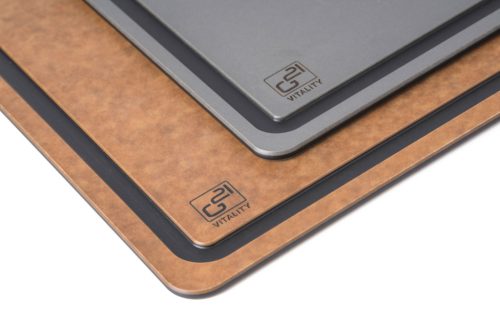 G21 EcoCut szeletelődeszka természetes cellulózból – 2 darabos készlet, barna/grafit színben