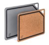 G21 EcoCut szeletelődeszka természetes cellulózból – 2 darabos készlet, grafit/barna színben