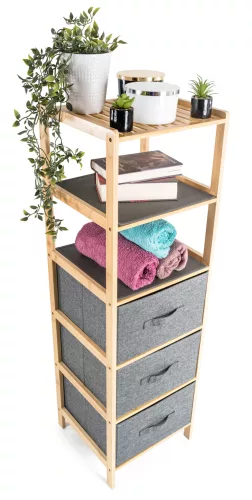 G21 bambusz fiókospolc 5 kosárral