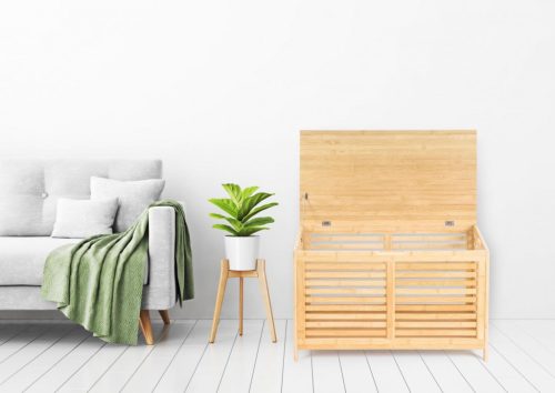 Tároló doboz G21 76 x 40 x 45 cm, bambusz