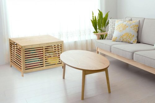 Tároló doboz G21 76 x 40 x 45 cm, bambusz