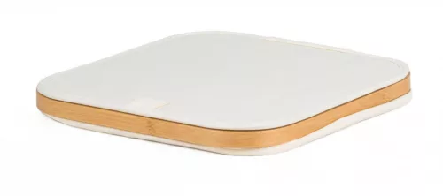 Tárolódoboz G21 30 x 30 x 15 cm, bambusz fedéllel, bézs