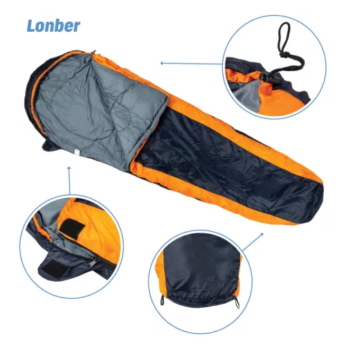 Hálózsák Acra Lonber 230 x 80/55 cm múmia hálózsák