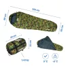 Hálózsák Acra Masker-M terepszínű, múmia