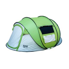   Acra Outdoor ST30 összecsukható sátor 2-3 személyre - zöld sötétítővel