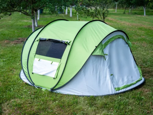 Acra Outdoor ST30 összecsukható sátor 2-3 személyre - zöld sötétítővel