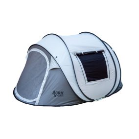   Acra Outdoor ST31 összecsukható sátor 2-3 fő részére - ezüst színű, elsötétítéssel