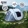 Acra Outdoor ST31 összecsukható sátor 2-3 fő részére - ezüst színű, elsötétítéssel