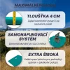 Acra L140GRE önfelfúvó matrac, zöld-kék, 4 cm