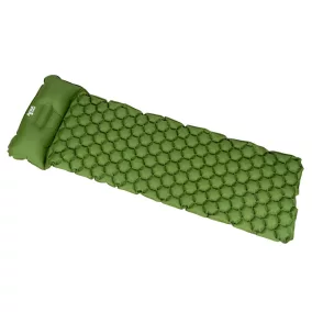 Acra L140CL felfújható matrac párnával, zöld, 5 cm