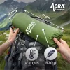 Acra L140CL felfújható matrac párnával, zöld, 5 cm