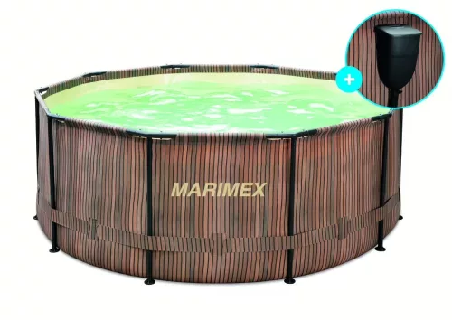 Marimex Florida medence 3,66x0,99 m szkimmerrel – TEAK mintázat