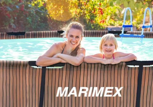 Marimex Florida medence 3,66x0,99 m szkimmerrel – TEAK mintázat