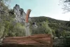 Nůž Cattara HIKER biztonsági zárral záródó, 20 cm