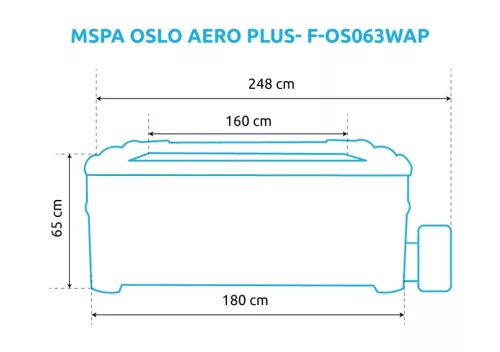 Felfújható pezsgőfürdő Marimex MSPA OSLO AERO PLUS F-OS063WAP