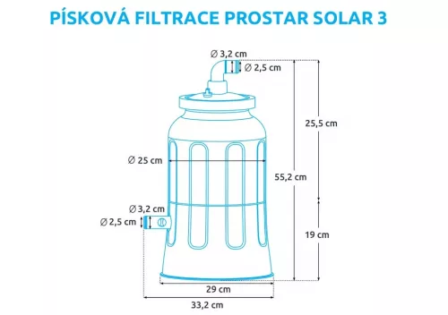 Medenceszűrő Marimex ProStar Solar 3