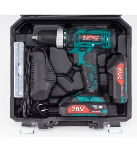 NAC CDB2-LI-20V 2x2Ah akkumulátoros fúrógép