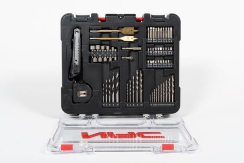 Akkus fúrógép NAC CDB2-40-S-LI-20V 2x2Ah + tartozékok 126 db alkatrész